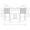 World Wide Fittings Female JIC Swivel to Female JIC Swivel Union Straight 6565X08X08 - alternate 2
